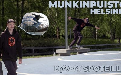 MUNKINPUISTO HALTUUN | Mevert, Eero, Wallu ja Borna | Skeittausta spoteilla